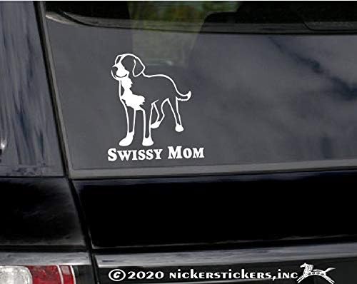 אמא שוויצרית | מדבקה מדבקות ויניל כלב הרים שוויצרי גדול יותר